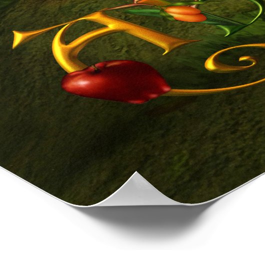 Boom van overvloed Art Poster/Afdruk Poster (Hoek)