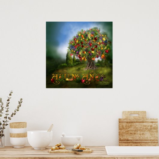 Boom van overvloed Art Poster/Afdruk Poster (Keuken)