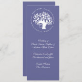 Boom van Paars van de Kaart van de Ceremonie van (Voorkant / Achterkant)
