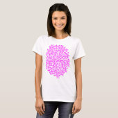 Boom van pijlen - magenta op licht t-shirt (Voorkant volledig)