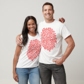 Boom van pijlen - Rood op licht T-shirt (Unisex)