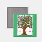 Boom van Ribbons Magnet (Voorkant / Achterkant)