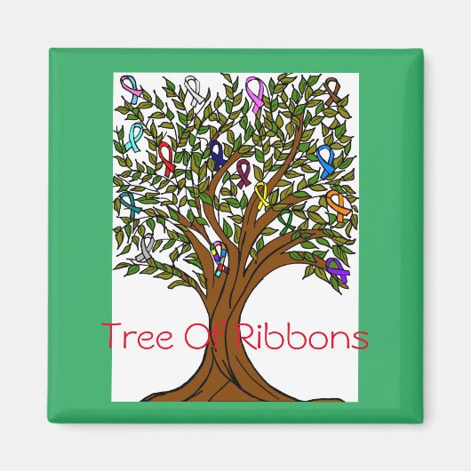 Boom van Ribbons Magnet (Voorkant)