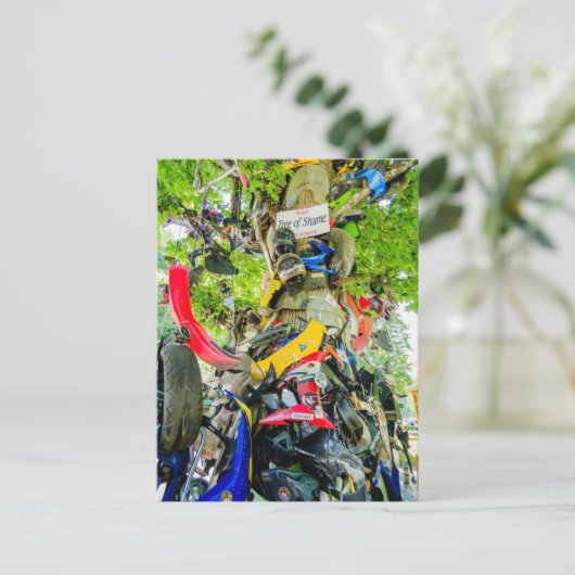 Boom van schaamte staart van de draak briefkaart (Staand voorkant)