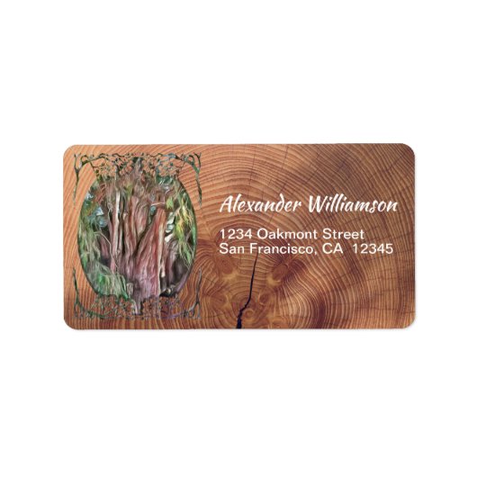 Boom van Tule Oaxaca OAX1 Adres Etiket (Voorkant)