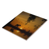 Boom van verbluffende paarden tegeltje (Zijkant)