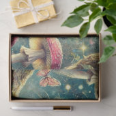 Boom van Vertellingen Alice en Cheshire Kat Decoup Tissuepapier (Geschenk)