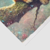 Boom van Vertellingen Alice en Cheshire Kat Decoup Tissuepapier (Detail)