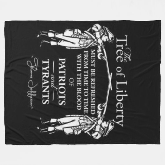 BOOM VAN VRIJHEID FLEECE DEKEN (Voorkant (Horizontaal))