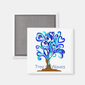 Boom van Waves Magnet (Voorkant / Achterkant)