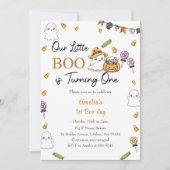 Boom Verjaardag Onze kleine boe wordt er een Kaart (Voorkant)