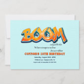 Boom verjaardagsfeestje kaart (Voorkant)