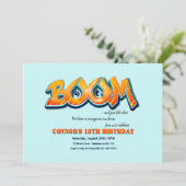 Boom verjaardagsfeestje kaart (Staand voorkant)