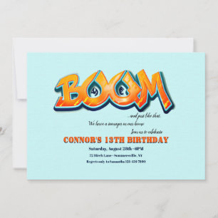 Boom verjaardagsfeestje kaart