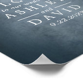 Boom Verlichte Slinger Trouw Ontvangst Poster (Hoek)