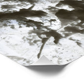 Boom vertakt Foto negatief Perfect Poster (Hoek)