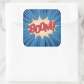 Boom! Vierkante Sticker (Tas)