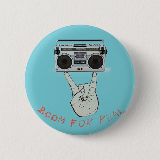 Boom voor echte knop ronde button 5,7 cm (Voorkant)