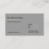 Boom-/waszorg / Faux in reliëf © Visitekaartje (Achterkant)