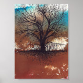 Boom Waterverf Art Print (Voorkant)