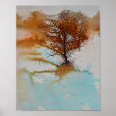 Boom Waterverf Art Print (Voorkant)