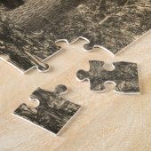 Boom, waterweg, bergen Natuur Scene Puzzle Legpuzzel (Zijkant)