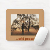 Boom, wereldvrede muismat (Met muis)