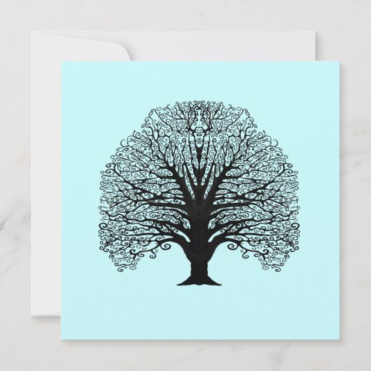 Boom-wervelinnodigingen Kaart (Achterkant)