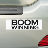 Boom winnend bumpersticker (Op auto)