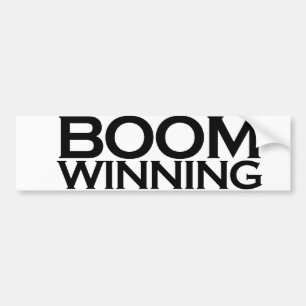 Boom winnend bumpersticker