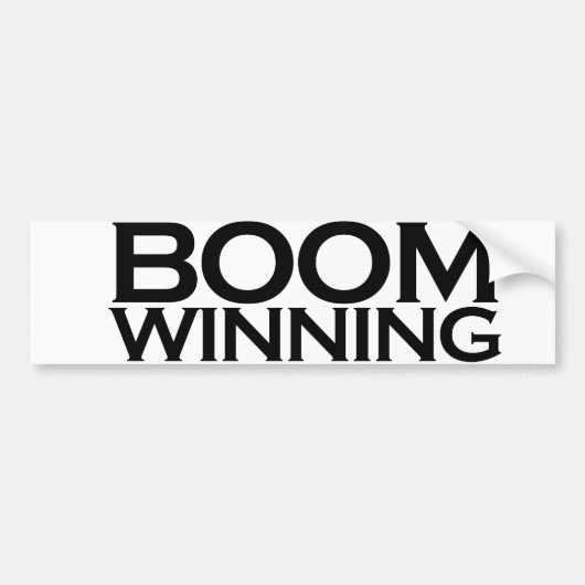 Boom winnend bumpersticker (Voorkant)
