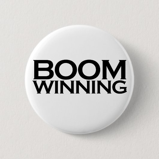 Boom winnend ronde button 5,7 cm (Voorkant)