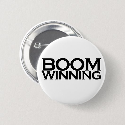 Boom winnend ronde button 5,7 cm (Voorkant /achterkant)