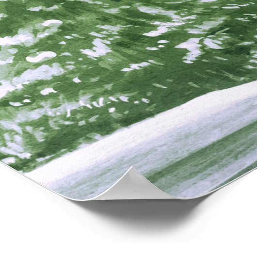 Boom winter bruiloft grijs 12 tafel zitkaart poster (Hoek)