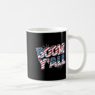Boom Yall 4 juli vuurwerk patriottisch Koffiemok