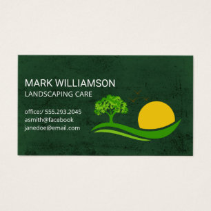 Boom Zon Landschap Logo Visitekaartje