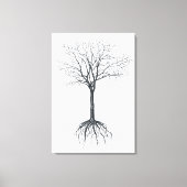 Boom zonder bladeren canvas afdruk (Voorkant)