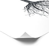 Boom zonder bladeren foto afdruk (Hoek)