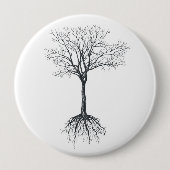 Boom zonder bladeren ronde button 4,0 cm (Voorkant)