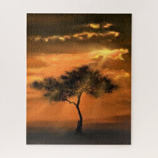 Boom Zonlicht - Teken Kunstcollectie Legpuzzel (Verticaal)