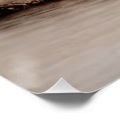 Boom Zonsondergang Gloed Perfect Poster (Hoek)