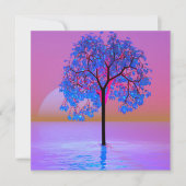 Boom Zonsondergang  Kaart (Voorkant)