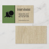 Boom Zw Stump Grinding Removal Visitekaartje (Voorkant / Achterkant)