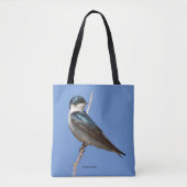 Boom-zwandige zongvogelstang tote bag (Voorkant)