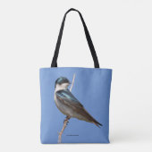 Boom-zwandige zongvogelstang tote bag (Achterkant)