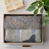 Boom zwart Beer Tissuepapier (Geschenk)