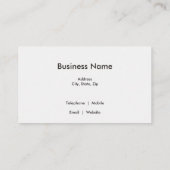 Boom zwart Beer Visitekaartje (Achterkant)