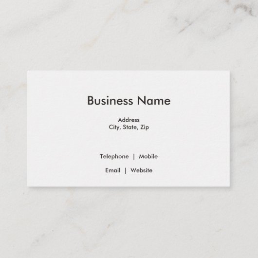 Boom zwart Beer Visitekaartje (Achterkant)