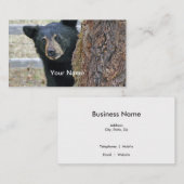 Boom zwart Beer Visitekaartje (Voorkant / Achterkant)