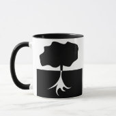 Boom Zwart en Witte Boom Mok (Links)